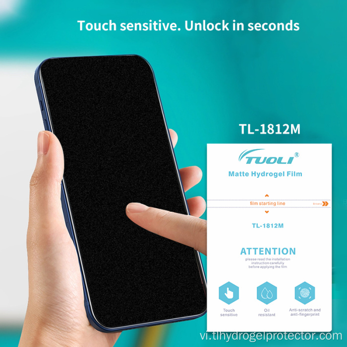 TPU Hydrogel Matte Film cho bìa điện thoại